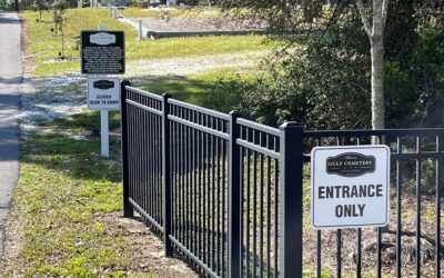 New Signage at Historic Gulf Cemetery